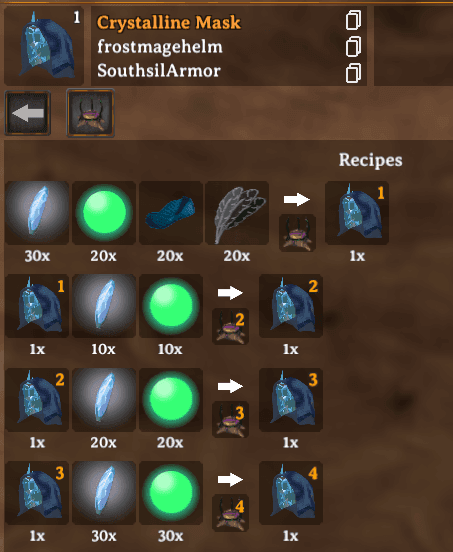 Frost mage helmet