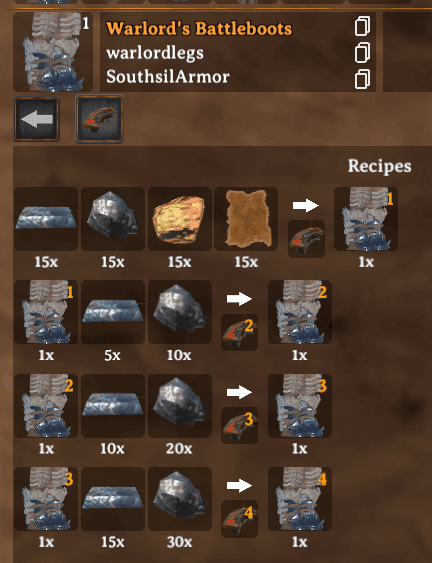 Warlord legs