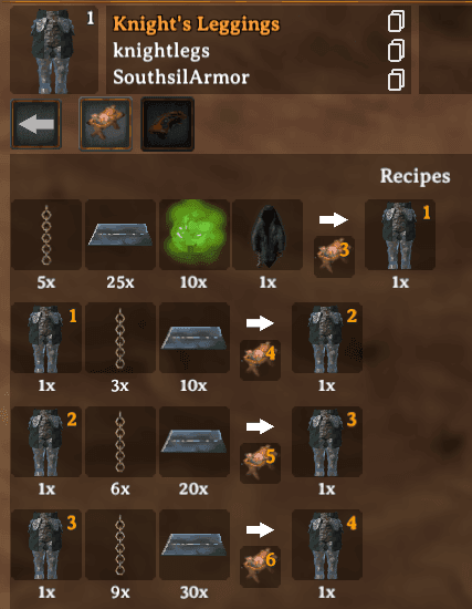 ARMORNAME legs
