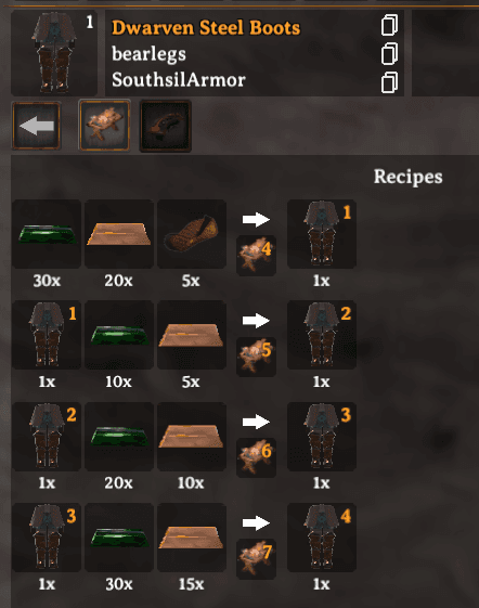 Dwarven Steel legs