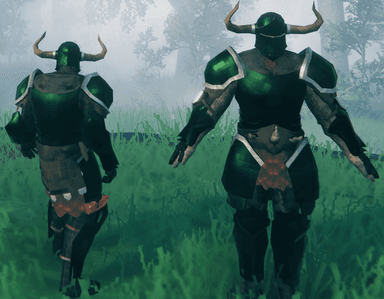Blackmetal armor front