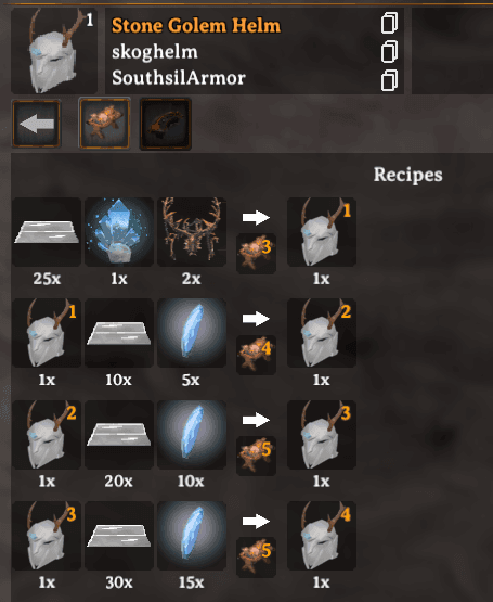 Stone Golem helmet